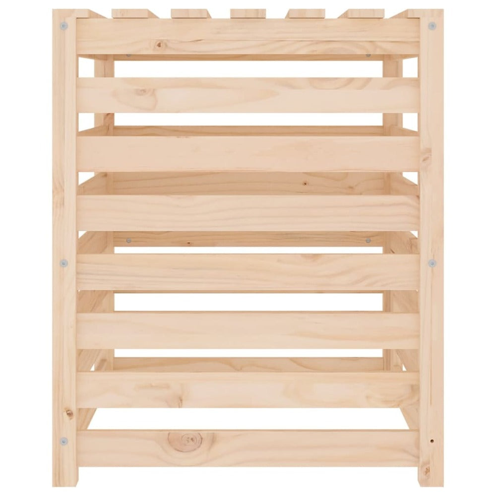 VIDAXL Composteur 63,5x63,5x77,5 Cm Bois Massif De Pin