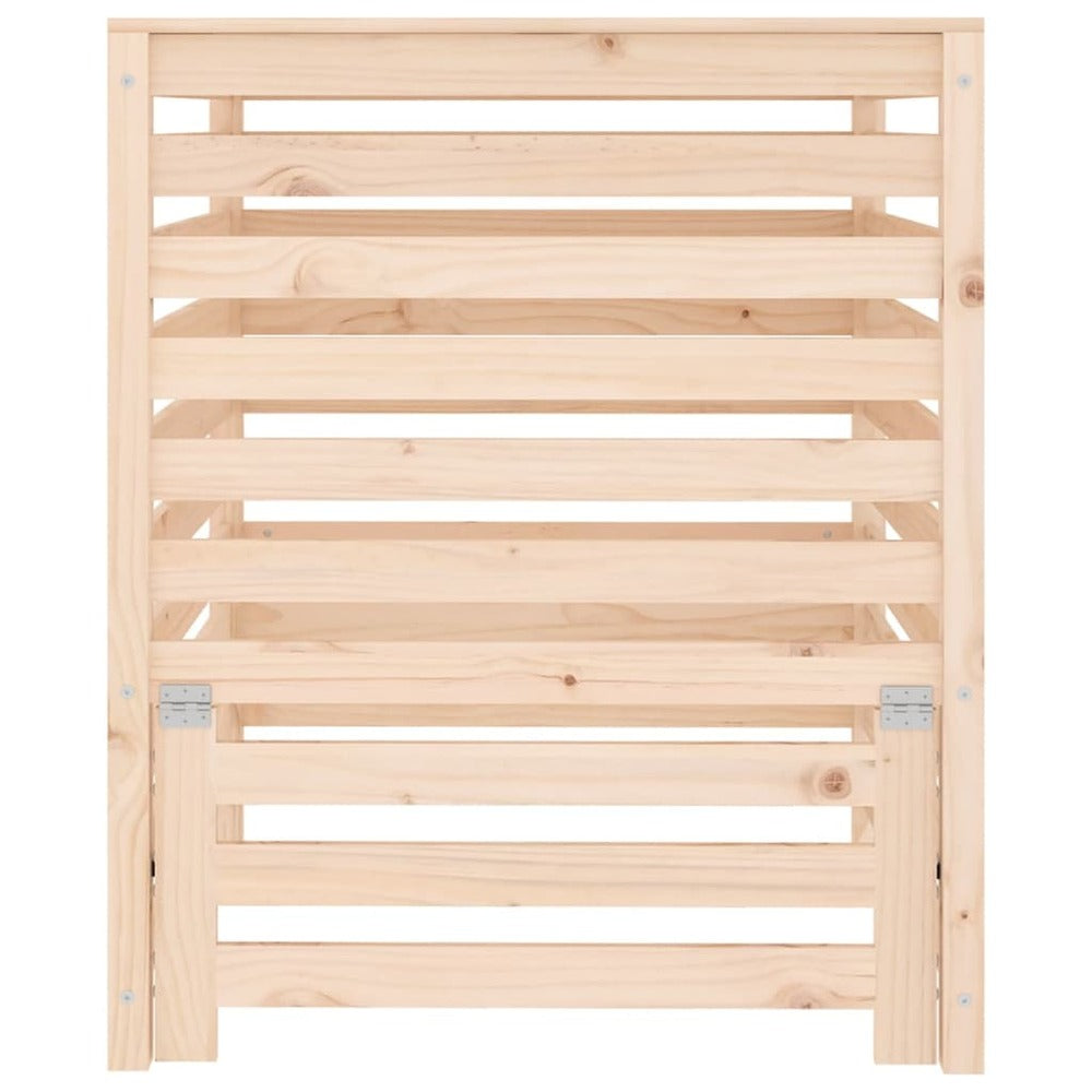 VIDAXL Composteur 82,5x82,5x99,5 Cm Bois Massif De Pin