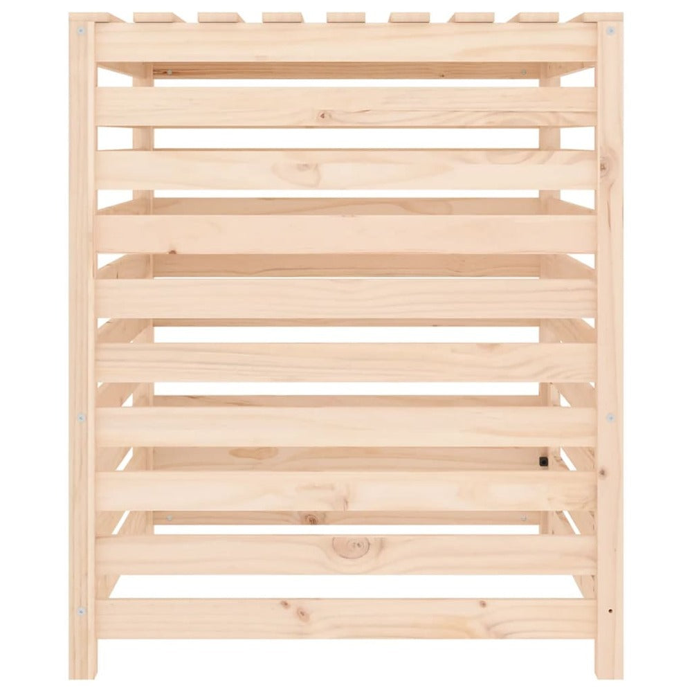 VIDAXL Composteur 82,5x82,5x99,5 Cm Bois Massif De Pin