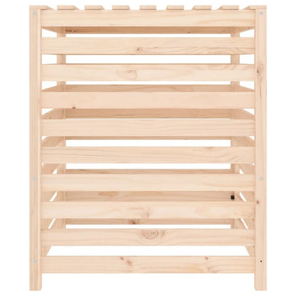 VIDAXL Composteur 82,5x82,5x99,5 Cm Bois Massif De Pin
