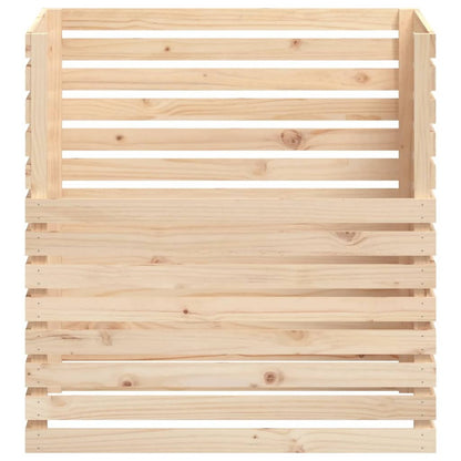 VIDAXL Composteur 100x100x102 Cm Bois Massif De Pin