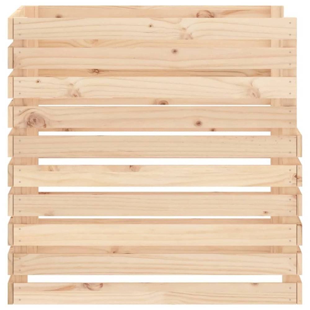 VIDAXL Composteur 80x80x78 Cm Bois Massif De Pin