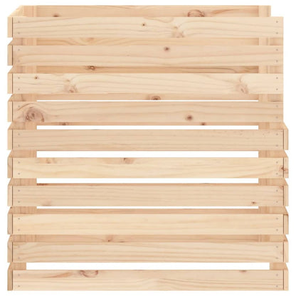 VIDAXL Composteur 80x80x78 Cm Bois Massif De Pin