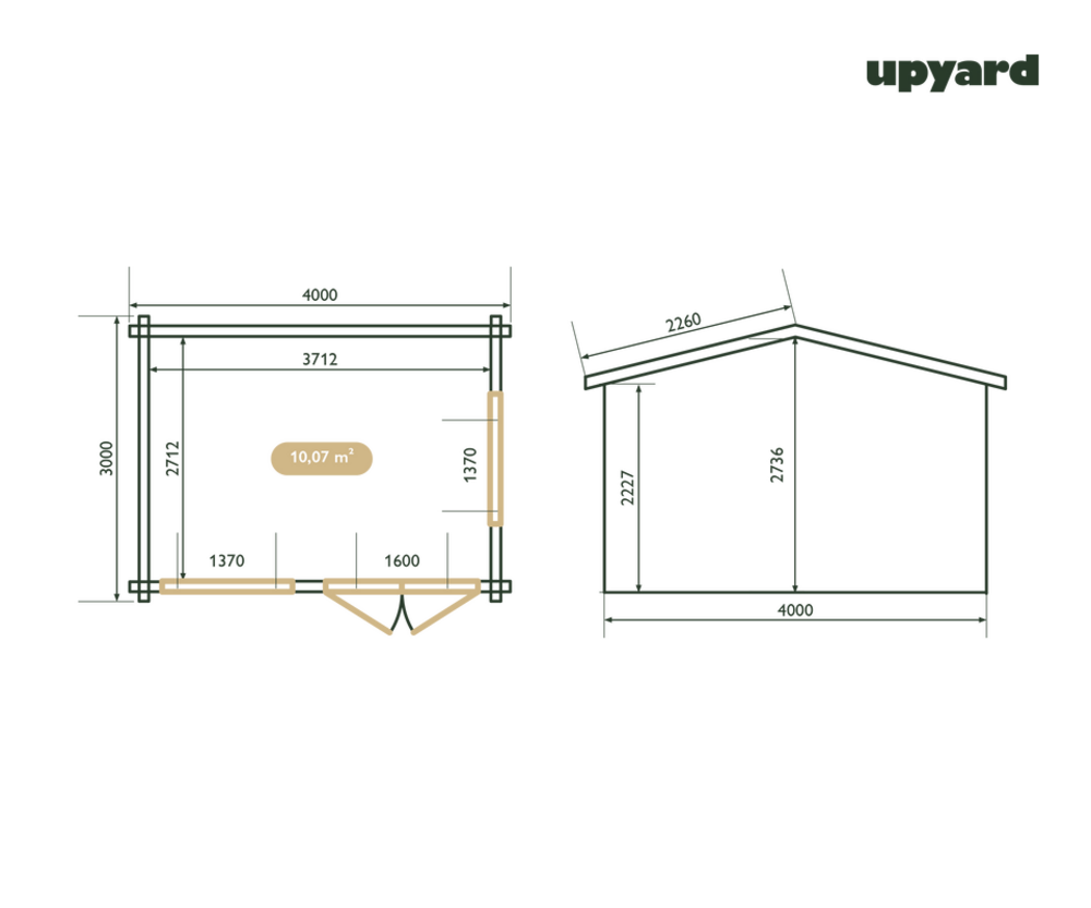  Maison De Jardin Marselan | 350x300 Cm | Certifié Pefc
