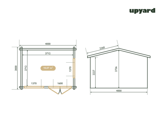  Maison De Jardin Marselan | 350x300 Cm | Certifié Pefc