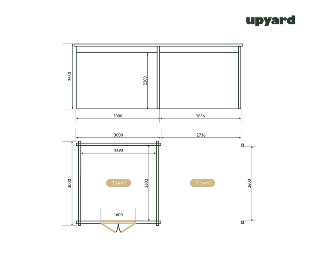  Maison De Jardin Grenache | 600x300 Cm | Certifié Pefc