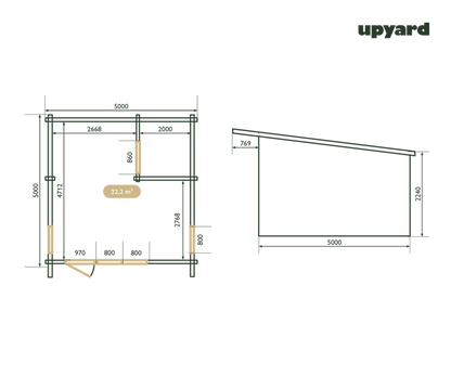  Maison De Jardin Chardonnay | 500x500 Cm | Certifié Pefc