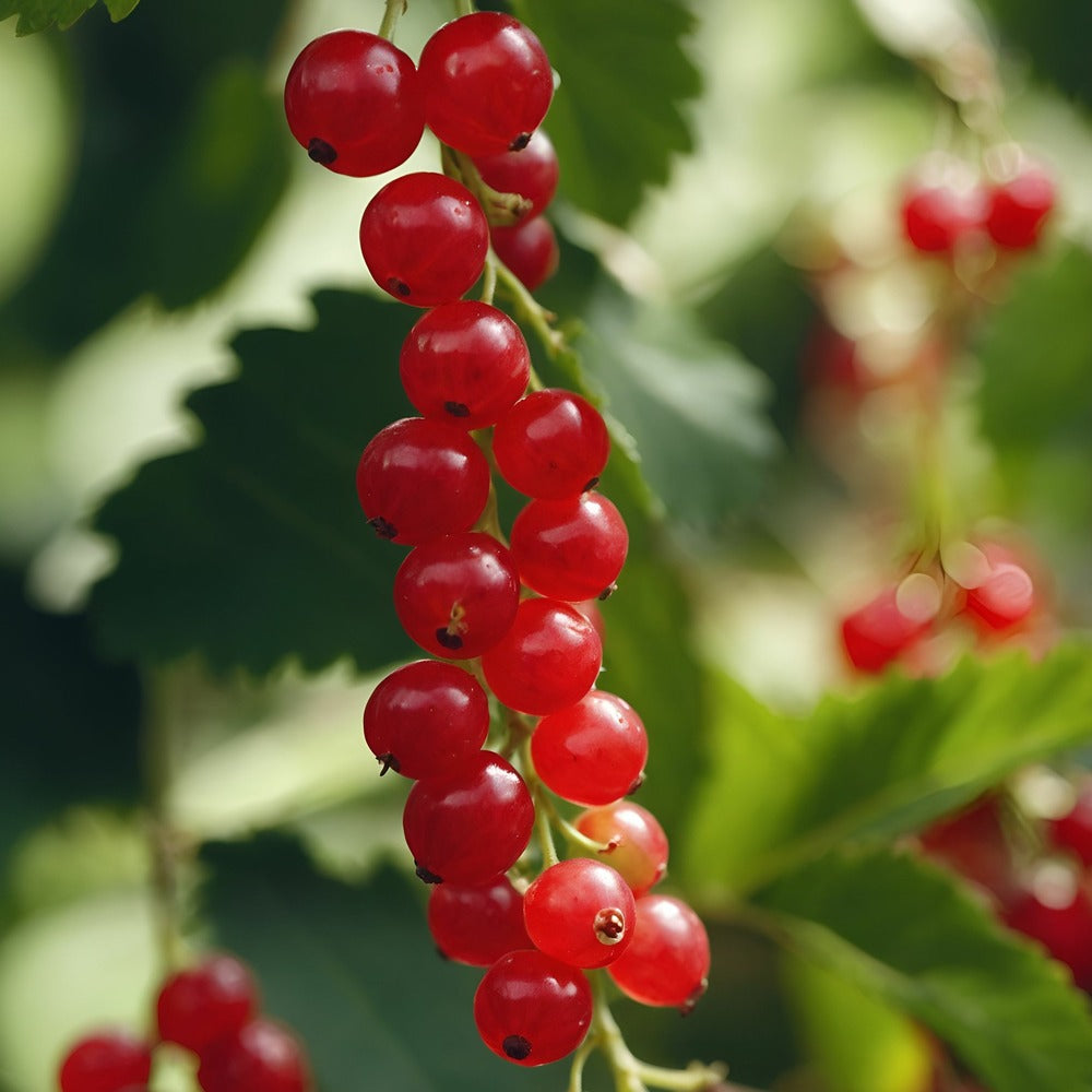  Groseillier à Grappes - Set De 4 - Ribes Rubrum - Hauteur 50-60cm - ⌀15cm