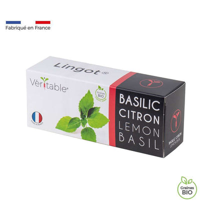  Recharge Lingot® De Basilic Citron Bio - Pour Potager Véritable®
