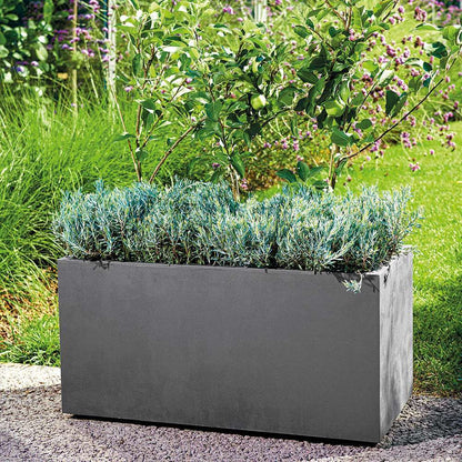  Pot Rectangle Millenium En Plastique Anthracite L.79 X P.39,5 X H.39cm