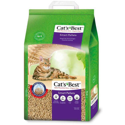  Litière Végétale Agglomérante Pour Chat Cat's Best Smart Pellets-10kg