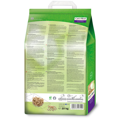  Litière Végétale Agglomérante Pour Chat Cat's Best Smart Pellets-10kg