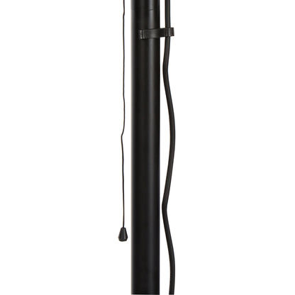  Chauffage D'extérieur Sur Pied En Aluminium Noir - H 195 X D.50 Cm