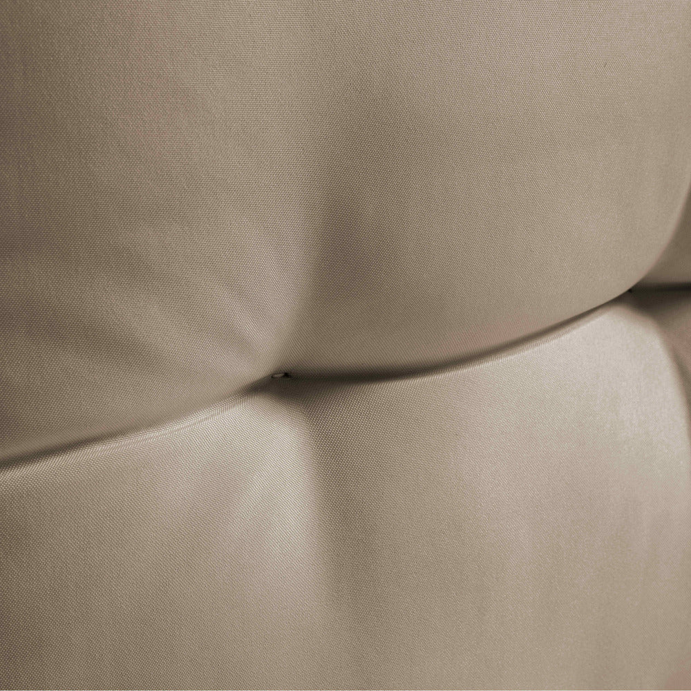  Lot 2 Coussins Palette Dossier Polyester Taupe 60x40x12 Cm