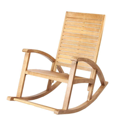  Fauteuil D'extérieur à Bascule MAYA En Bois D'acacia - 115x66x97 Cm