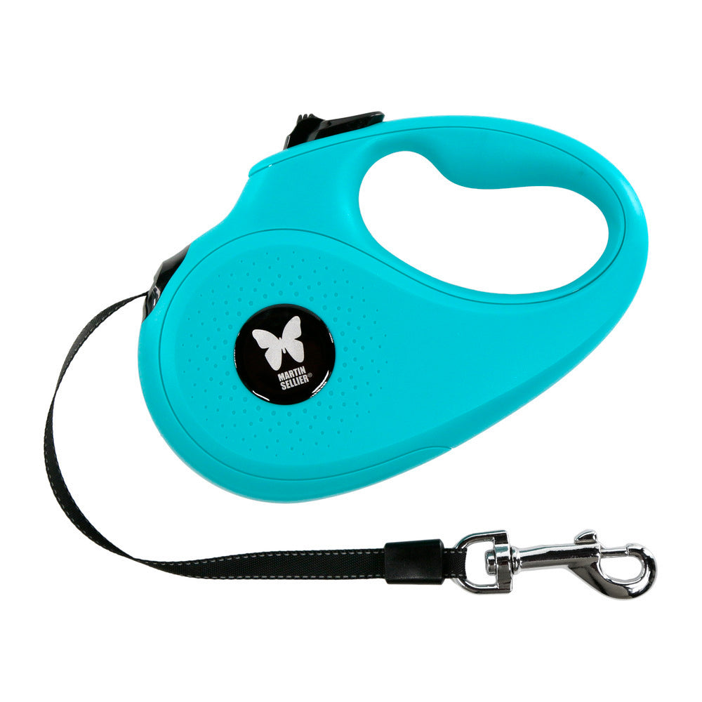MARTIN SELLIER Laisse Retractable Avec Sangle So Cat Turquoise 5M