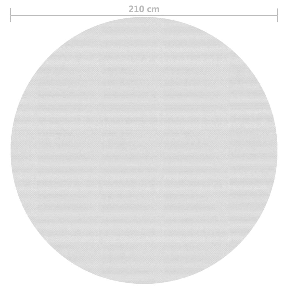 VIDAXL Film Solaire De Piscine Flottant Pe 210 Cm Gris