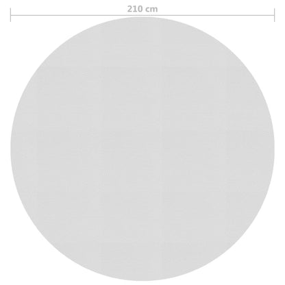 VIDAXL Film Solaire De Piscine Flottant Pe 210 Cm Gris