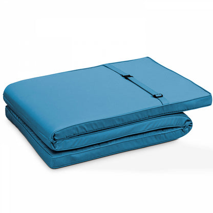  Coussin Bain De Soleil Polyester Bleu Pacific 186x53x5 Cm