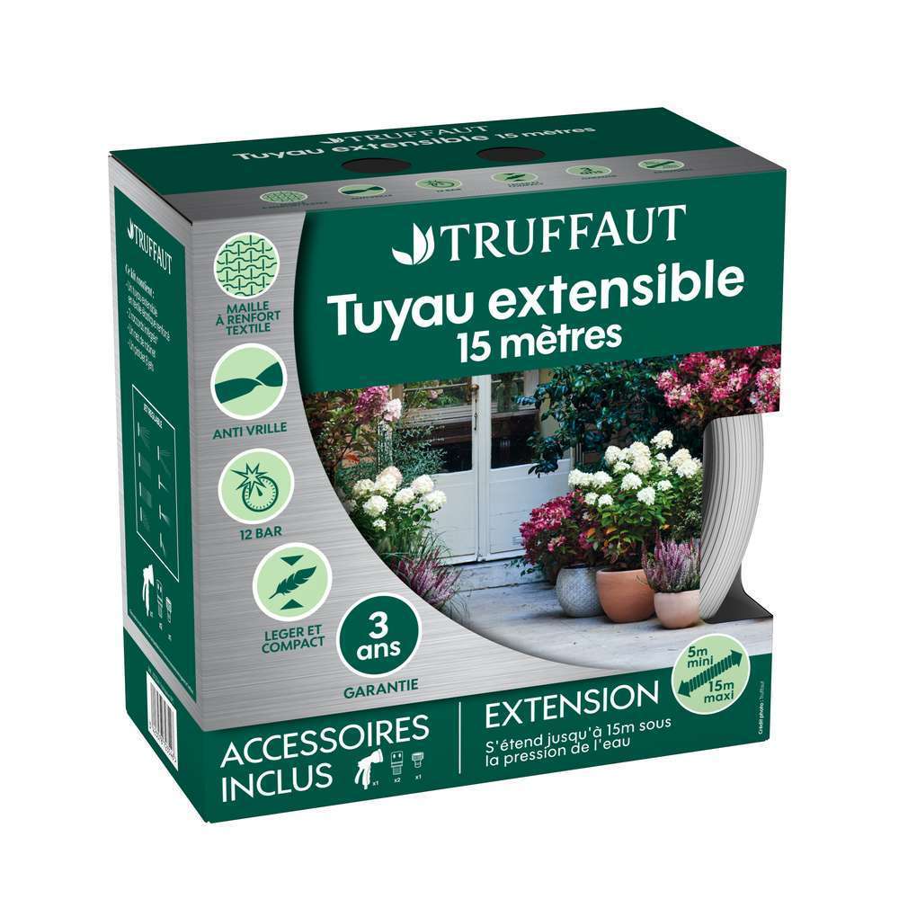 Tuyau D'arrosage Extensible 15m
