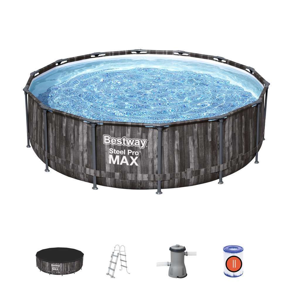 Bestway Piscine Hors-sol Tubulaire Steel Pro Max - 427x107 Cm