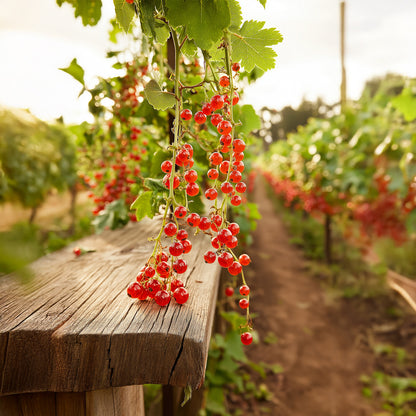  Groseillier à Grappes - Set De 4 - Ribes Rubrum - Hauteur 50-60cm - ⌀15cm