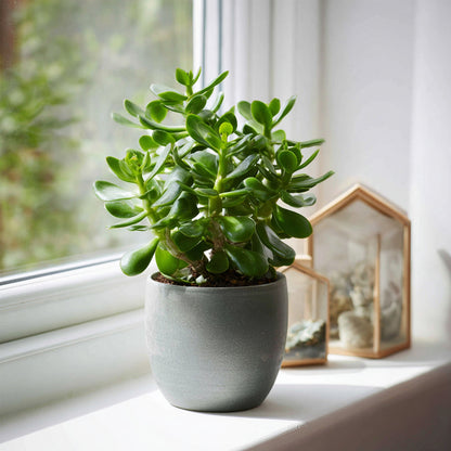  Arbre à Jade - Crassula Ovata - Hauteur 15-25cm - ø12cm