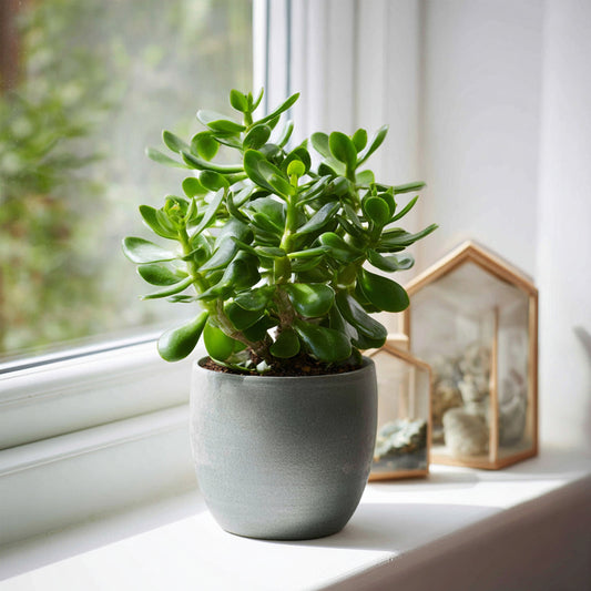  Arbre à Jade - Crassula Ovata - Hauteur 15-25cm - ø12cm