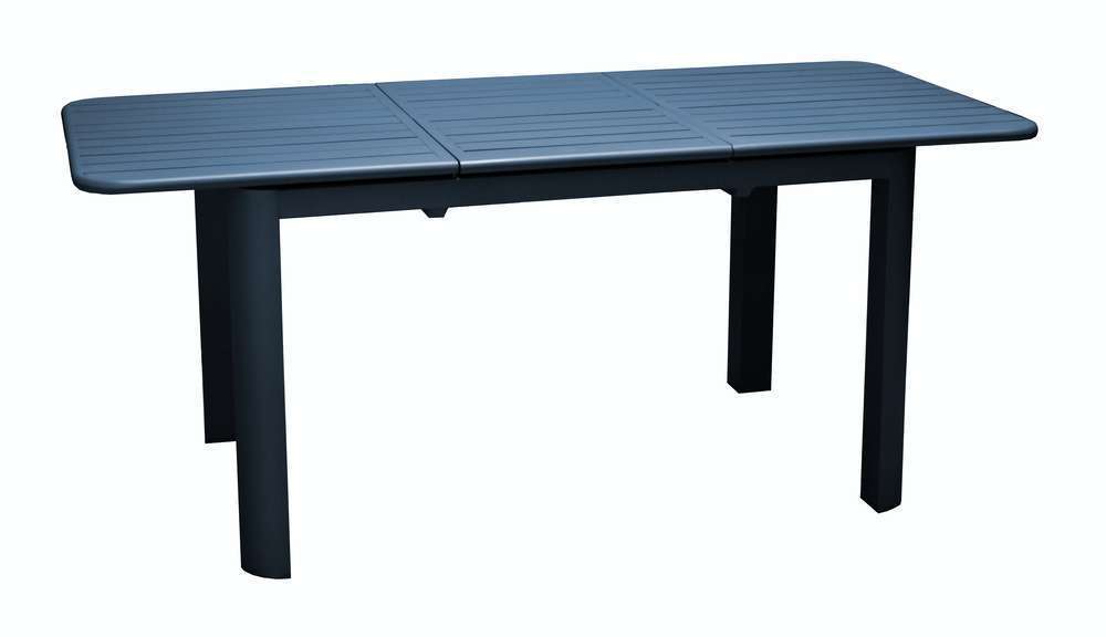   Table Rectangle Extensible Eos En Aluminium Bleue L.130x L.80.H.74cm