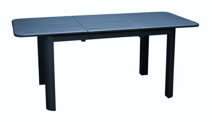   Table Rectangle Extensible Eos En Aluminium Bleue L.130x L.80.H.74cm