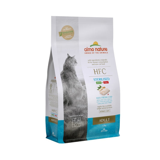 Almo Nature Croquettes Au Cabillaud Frais Pour Chat Stérilisé 1,2Kg
