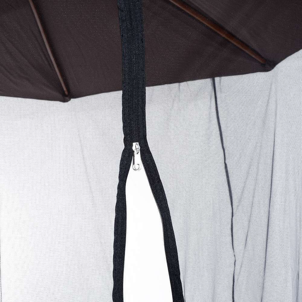 OUTSUNNY Moustiquaire Cylindrique Pour Parasol - Diam. 3m