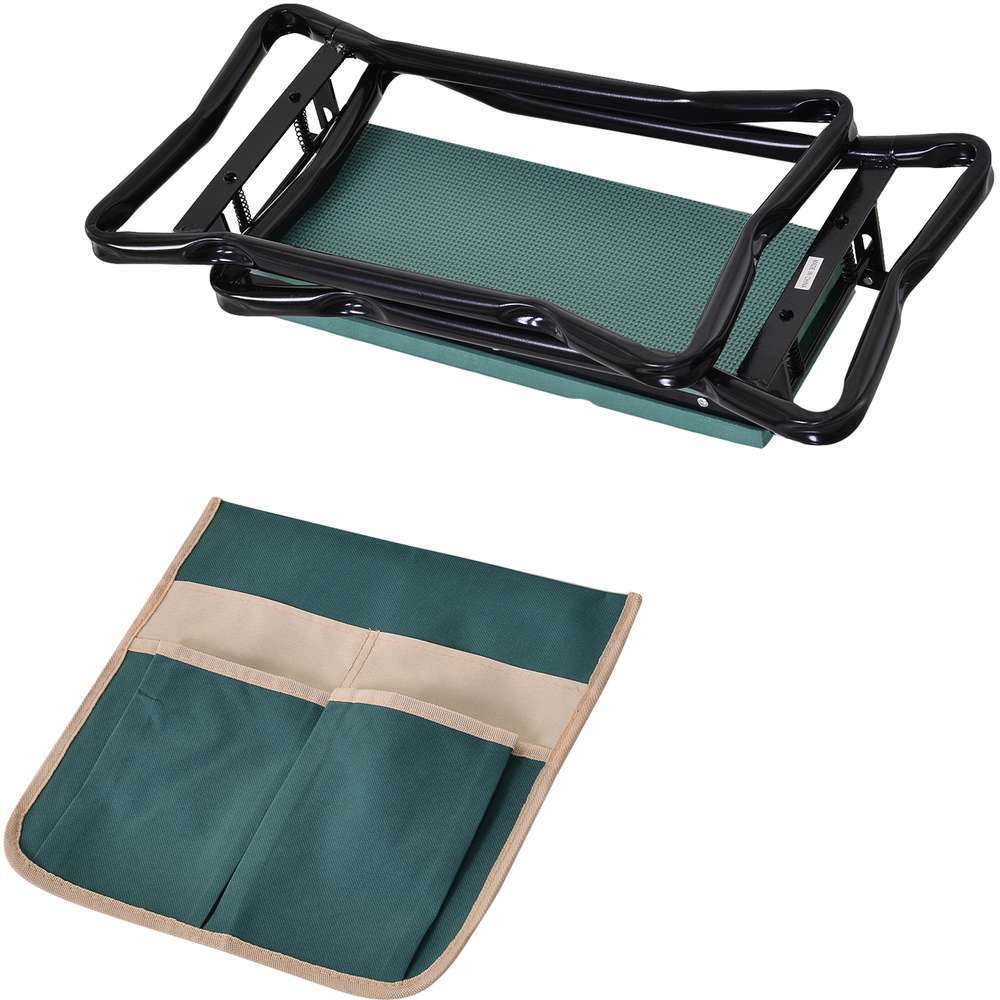 OUTSUNNY Tabouret Agenouilloir De Jardinage 2en1 - L58xl28xH49cm