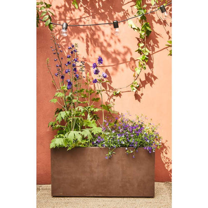  Bac Muret Millenium à Réserve D'eau En Plastique Brownstone - 79x39cm