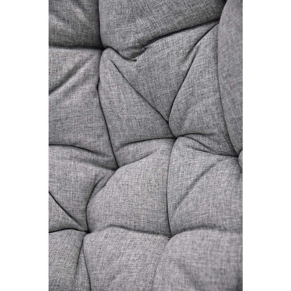  Fauteuil De Jardin Œuf CÉLESTE En Acier Gris - H.196 Cm, D.105 Cm