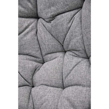 Fauteuil De Jardin Œuf CÉLESTE En Acier Gris - H.196 Cm, D.105 Cm