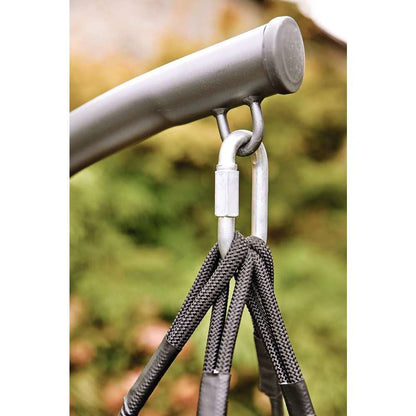  Fauteuil De Jardin Œuf CÉLESTE En Acier Gris - H.196 Cm, D.105 Cm