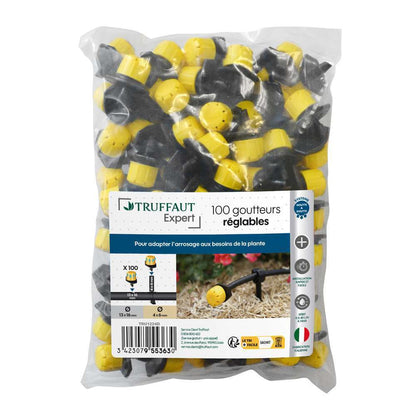  100 Goutteurs Reglables 0-40 L/h Pour Arrosage Goutte à Goutte