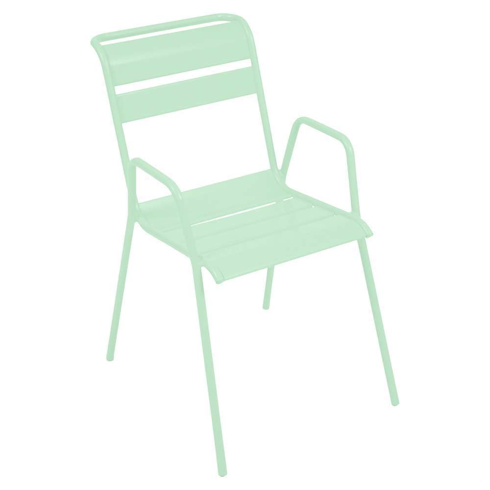  Fauteuil Bridge Monceau Vert Opaline 52X 85 H 64,5 Cm