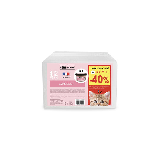  Les Cuisinés Pour Chaton Recette N°20 Poulet 8x80g