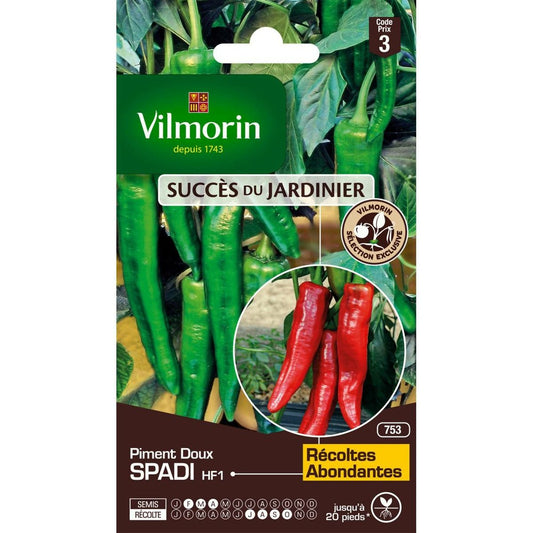  Sachet Graines Piment Doux Spadi Hf1