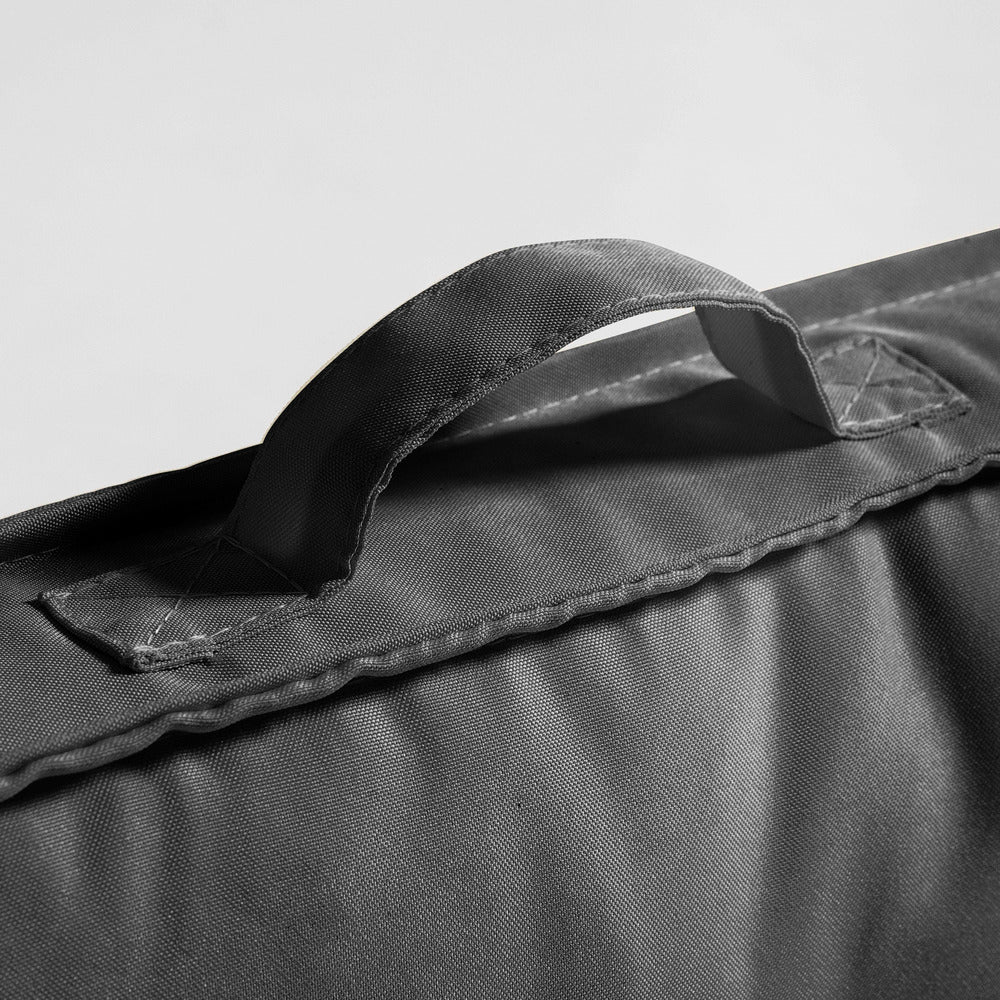  Coussin Palette Dossier Polyester Anthracite 60 X 40 X 12 Cm