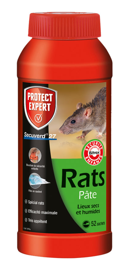  Racpat520 | Pates Pour Rats & Campagnols 52 Sachets | Hyper Appétent |