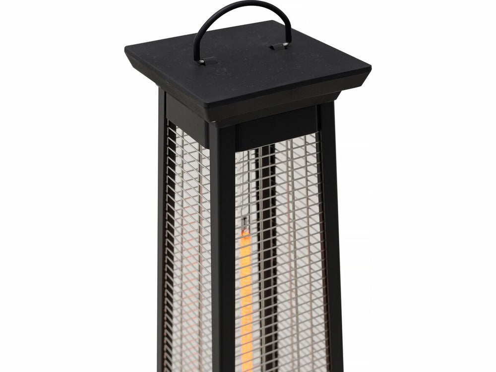  Chauffage électrique Radiant En Fibre De Carbone "volcano" - 2000w - Noir