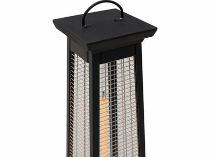  Chauffage électrique Radiant En Fibre De Carbone "volcano" - 2000w - Noir