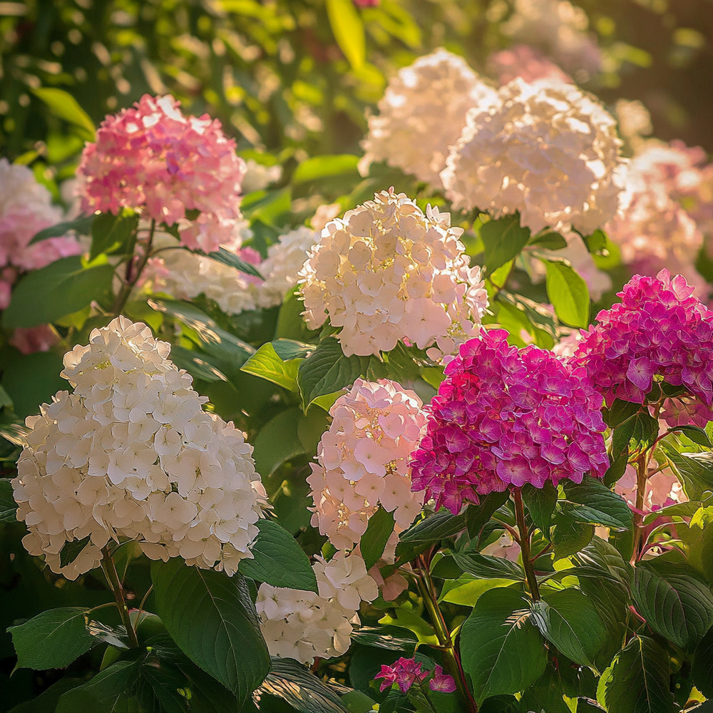  Hortensia - Set De 3 - Hortensia Paniculata - Hauteur 25-35cm - ⌀9cm