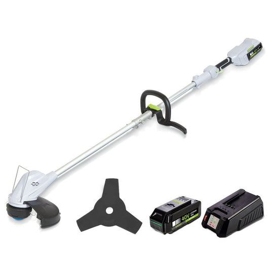  Coupe Bordure Et Débroussailleuse Sans Fil 40v 2.5 Ah 2en1 Lithium Warrior