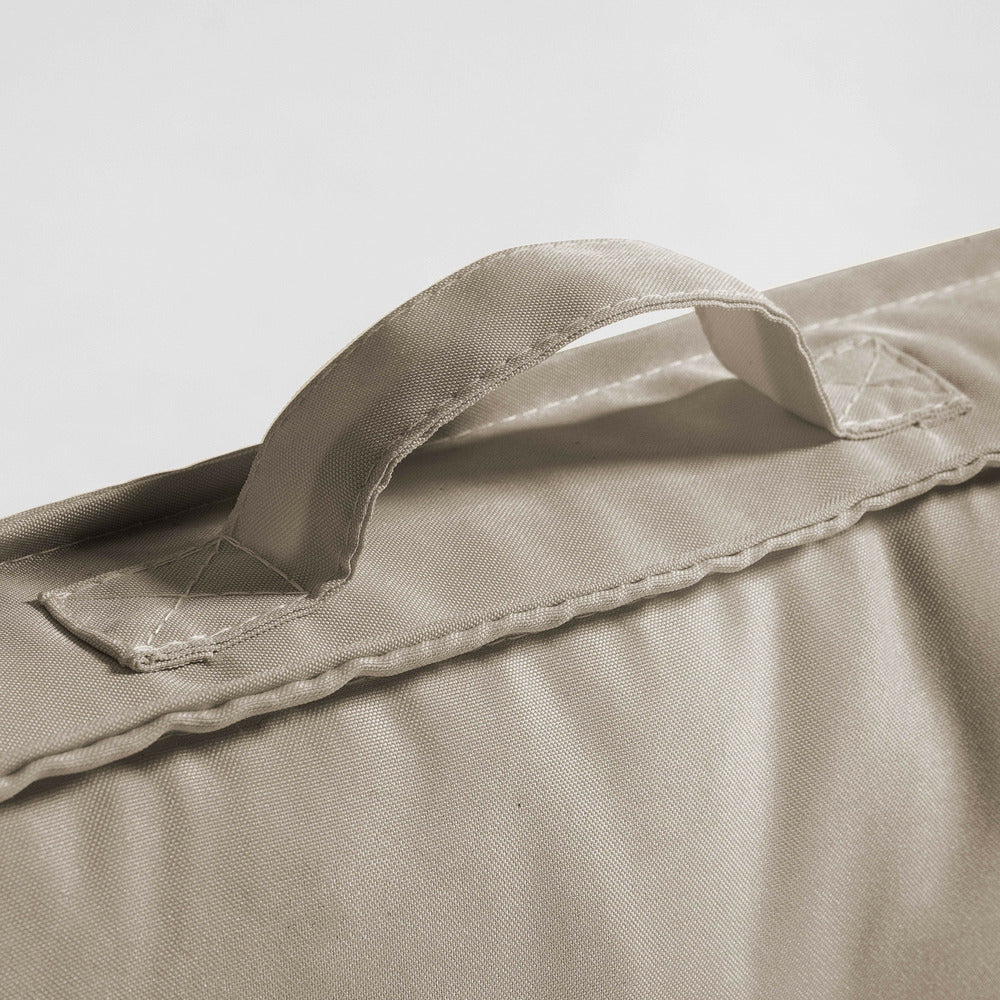  Coussin Palette Dossier Polyester Taupe 60 X 40 X 12 Cm