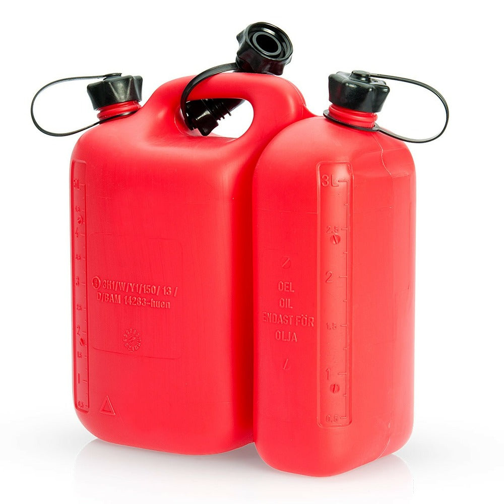  Jerrican à Essence Bec Verseur 5l Et Huile 3l Combiné Vito