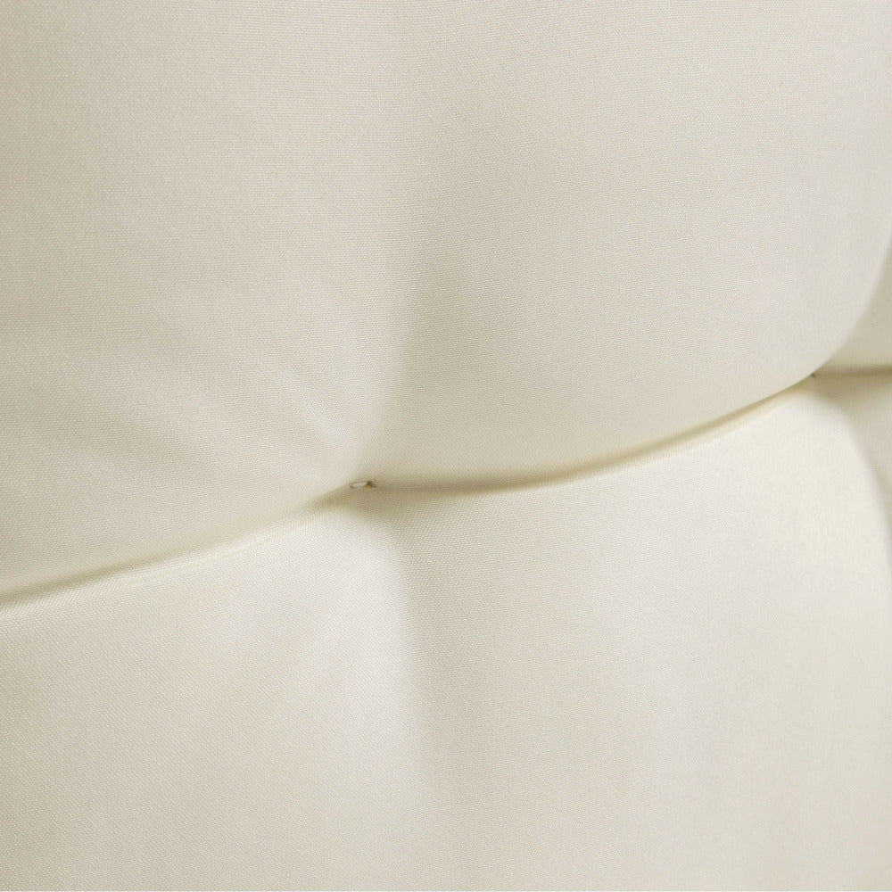  Lot 2 Coussins Palette Dossier Polyester Blanc 60x40x12 Cm